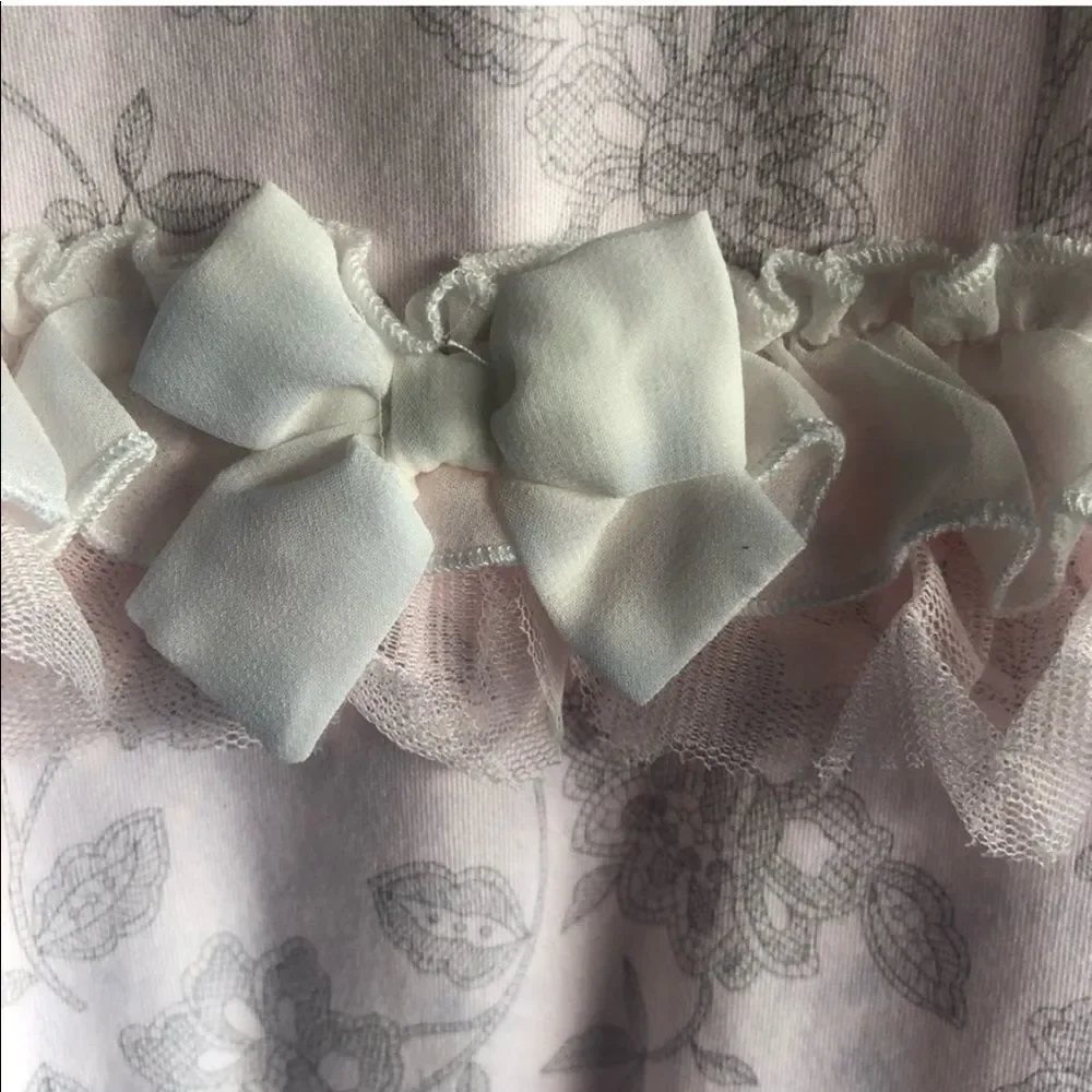 Koala Baby 3 Months Light Pink Floral Footed Bodysuit